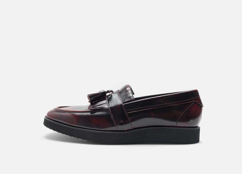 Red Modern Leather Loafer